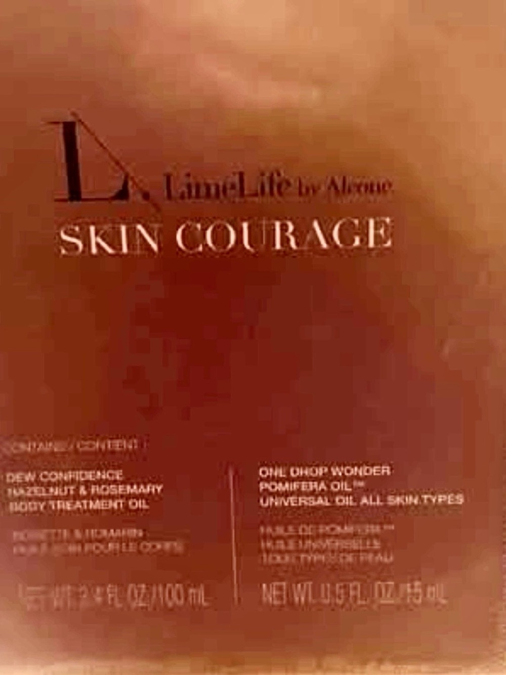 BNIB LimeLife by Alcone Skin Courage box set. Dew Confidence & One Drop Wonder